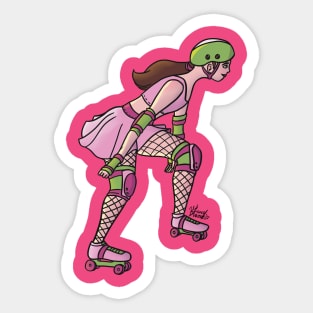 Pink Skater Sticker